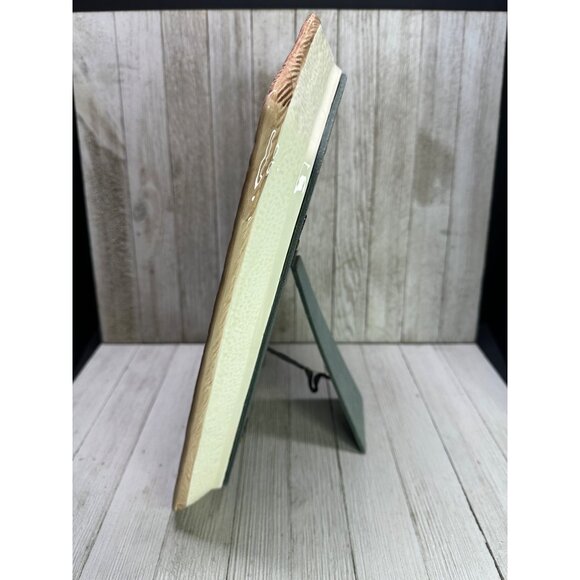 Vintage Terragrafics Picture Frame Ceramic Berry Embossed Design 14''x10'' - Picture 5 of 7